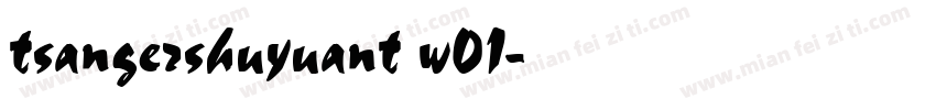tsangershuyuant w01字体转换